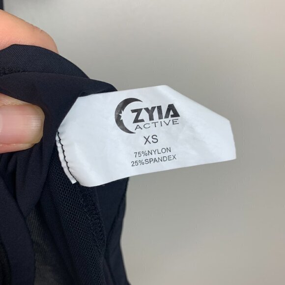 Zyia Black Short Sleeve Active Shirt - Size XS - Picture 4 of 7